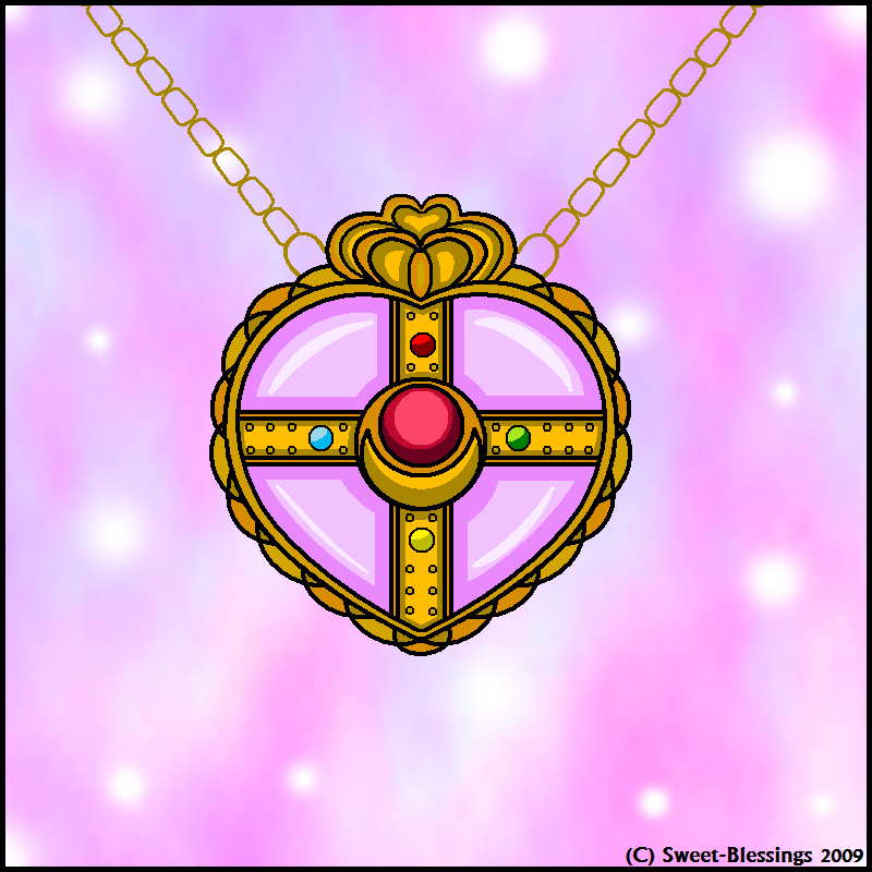 PGSM Heart Moon Brooch by Sweet Blessings on DeviantArt