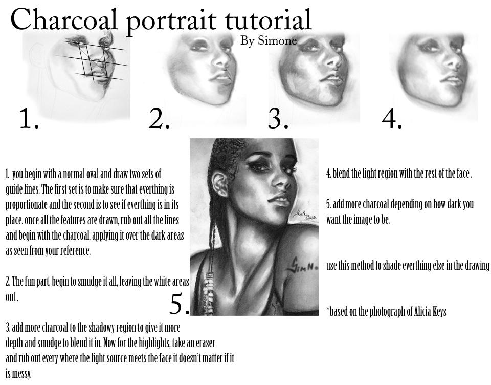 Charcoal Drawing Tutorial for beginners