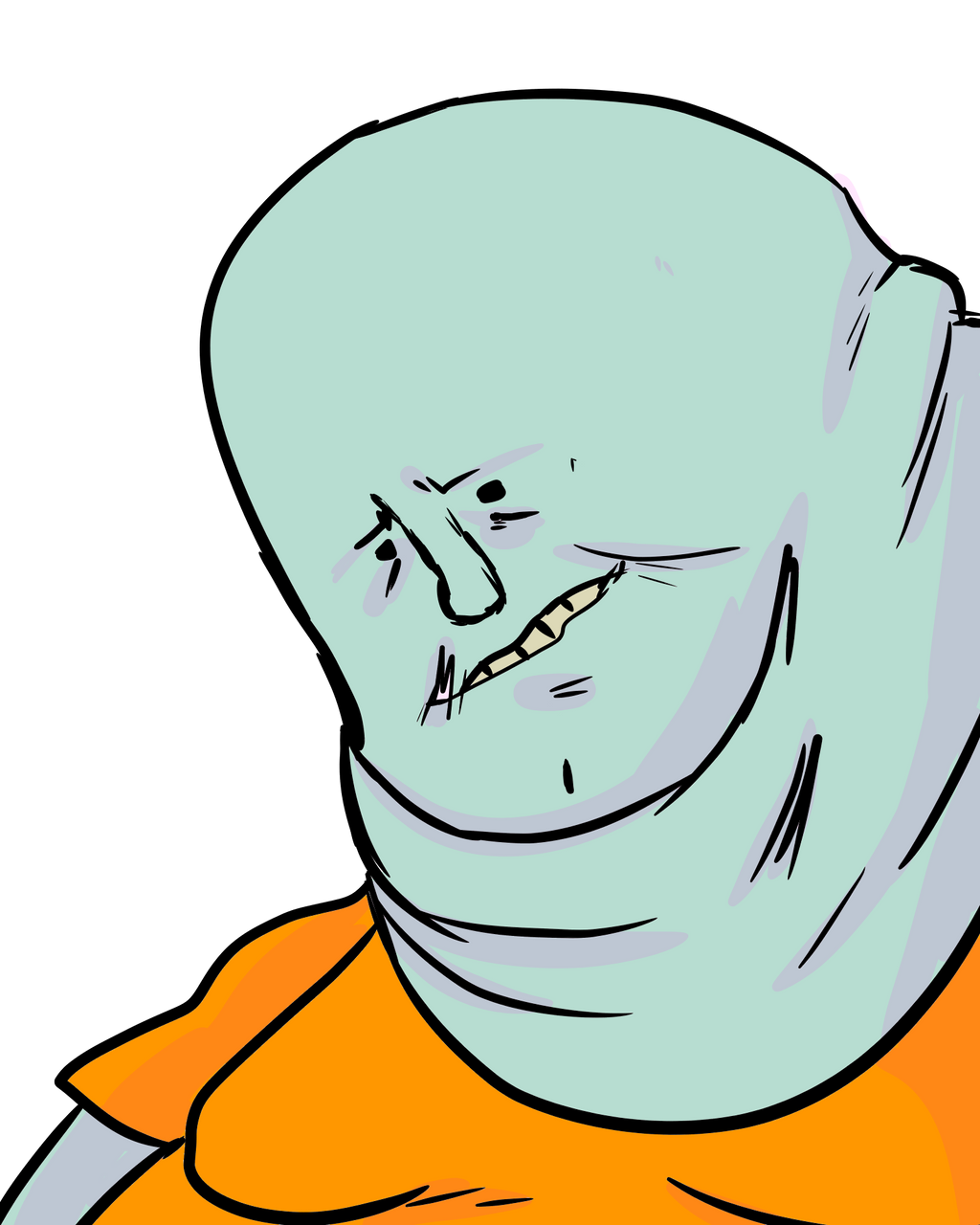 fat squidward by toonlinknudes on DeviantArt