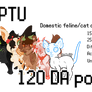 PTU/P2U Chibi Cat base 120 DA points