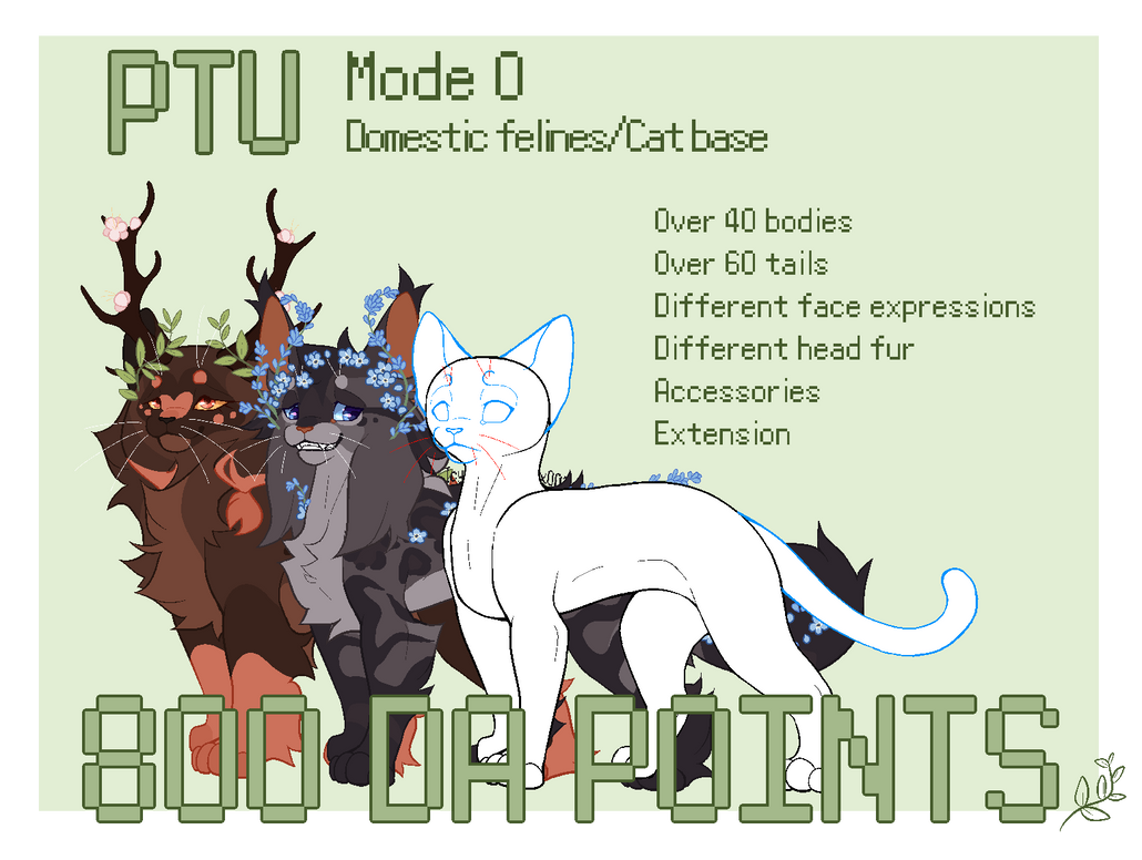 PTU/P2U Cat base 800 DA points MODE O
