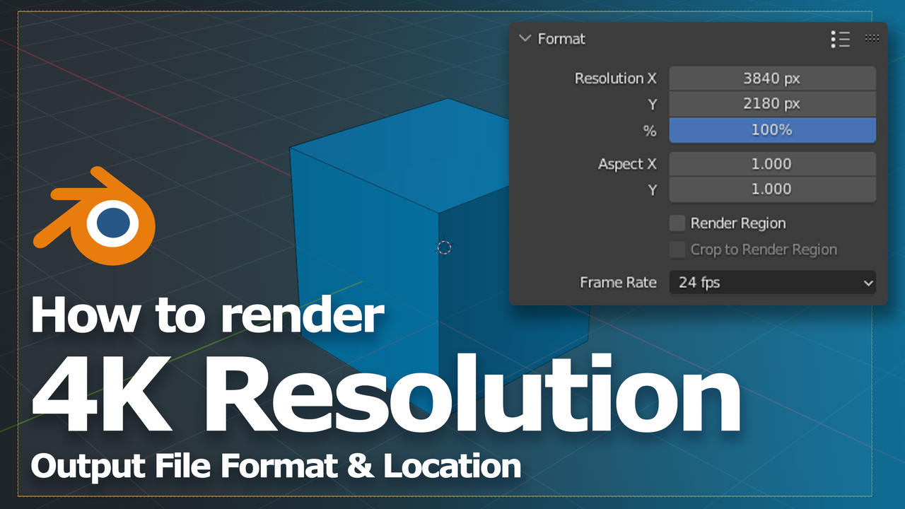 How to Set Render Resolution FHD 2K 4K 8K Resoluti by artist-b-cgian on ...
