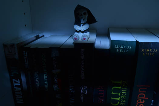 he and books and light