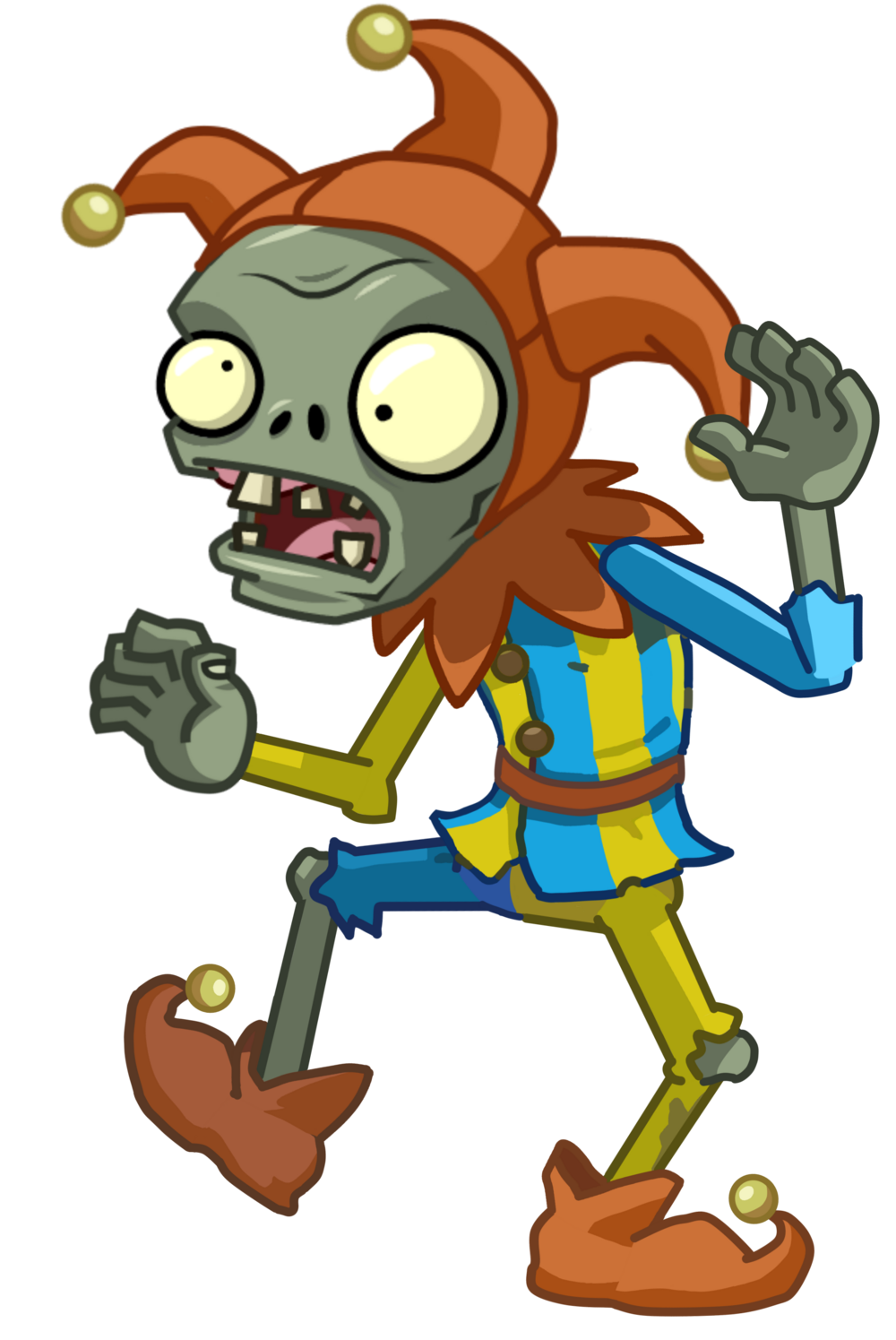 Plants vs zombies Jester zombie first game style by KnockoffBandit on  DeviantArt