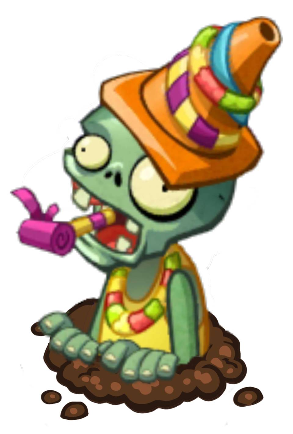 Plants vs. Zombies 2 (2010) Grass Skirt Zombie by CoFyComics on DeviantArt