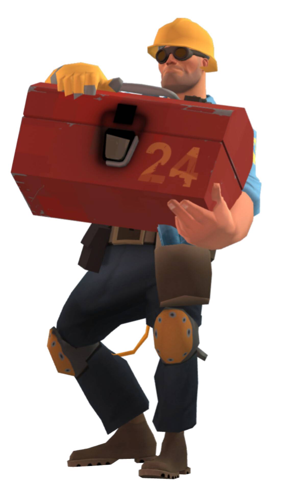 Engineer with toolbox (blu) by Allstarzombie55 on DeviantArt