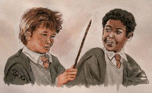 Seamus Finnigan and Dean Thomas