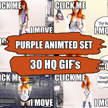 Purple Interview Animated Set