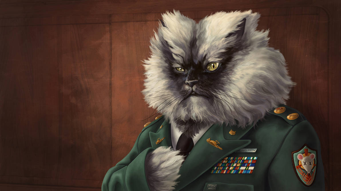 Colonel Meow - Wallpaper by AlixBranwyn