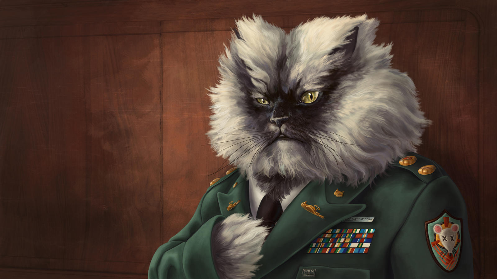 Colonel Meow - Wallpaper by AlixBranwyn