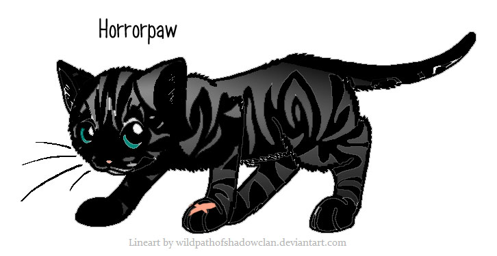 Horrorpaw of ShadowClan (LINEART USED)