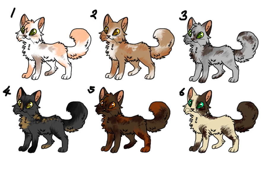 Natural Tortie Adopts [ONE LEFT #5 STILL OPEN]