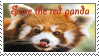 Save the red panda stamp by AriannaPeyton