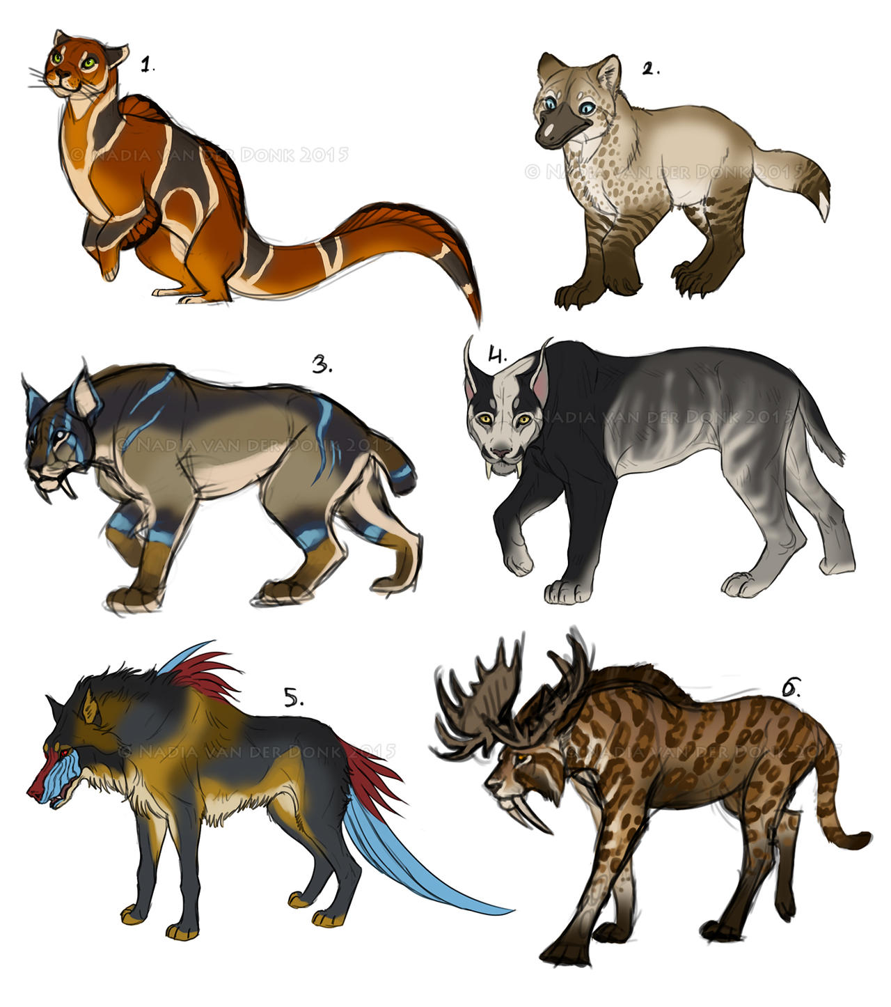 Creature designs (selling) by RedbuzzarddArt on DeviantArt