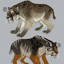 Sabertooth cat design sale (All Sold!)