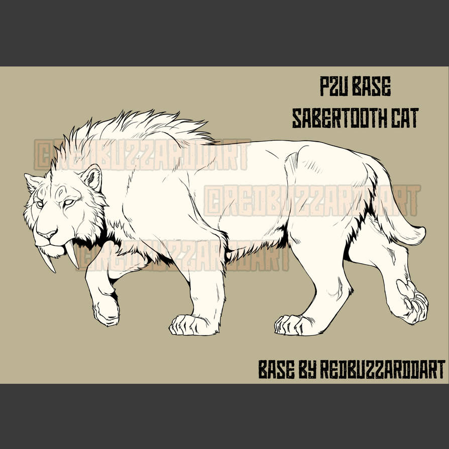Sabertooth base CSP + PSD - Available on Ko-Fi! by RedbuzzarddArt on ...