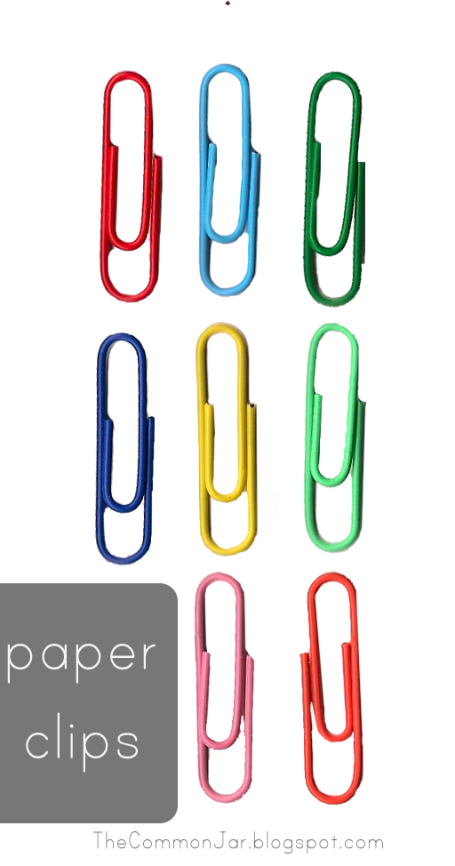 Paperclips. Clipart.