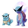 Kanto Starters (Squirtle Squad)(comparison)