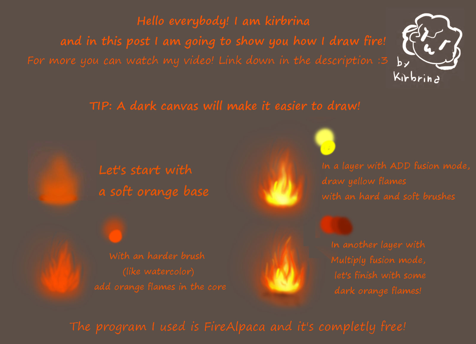 How To Draw Fire Tutorial