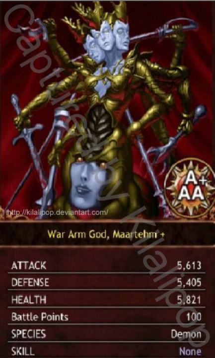 War Arm God, Maartehm