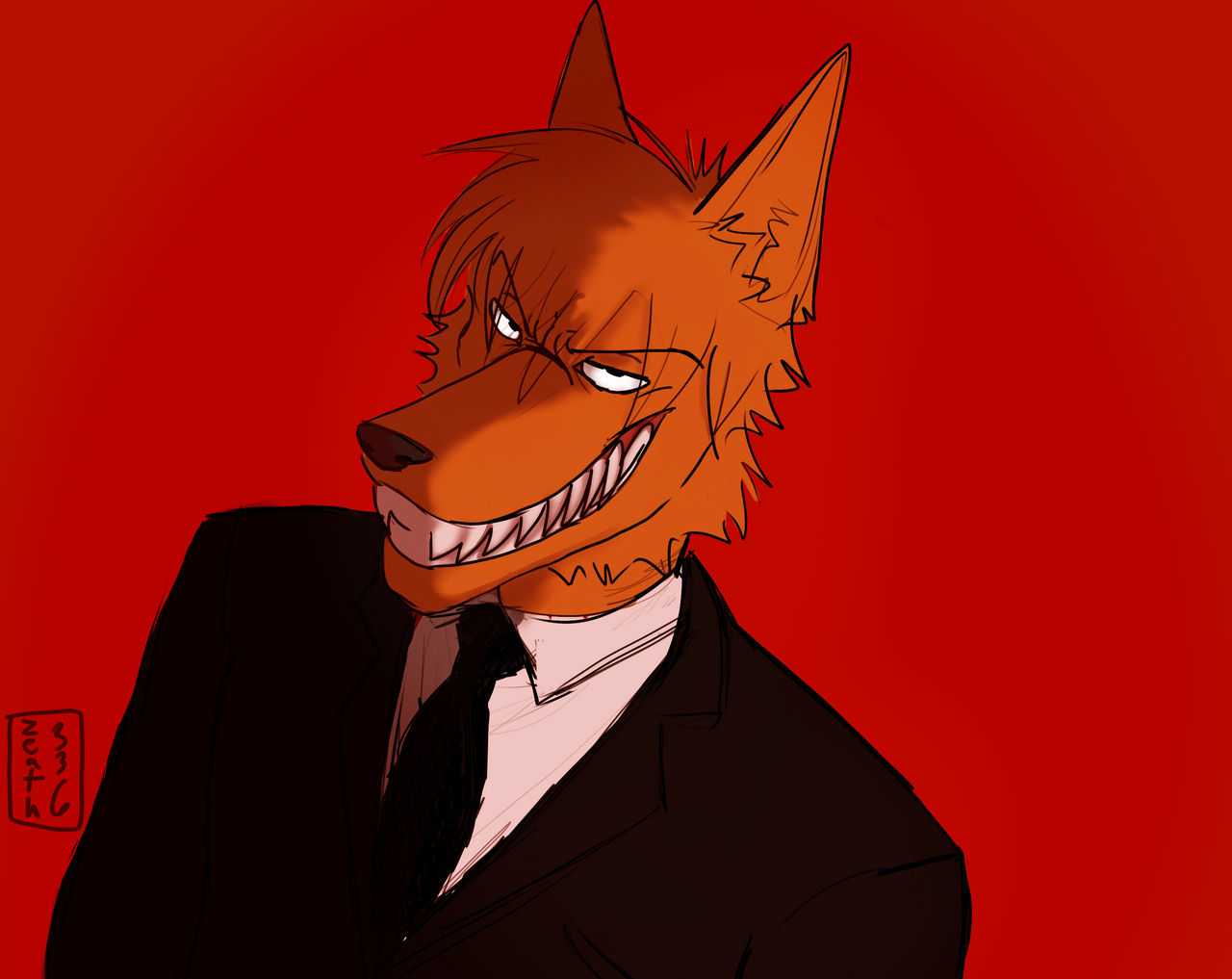 Wolf in suit by Zeath336 on DeviantArt