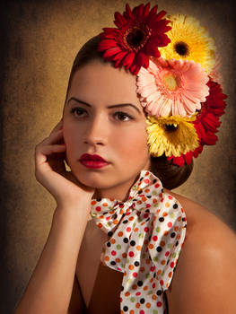 floral portrait ...