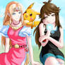 Princess Zelda and Pokemon Trainer Green