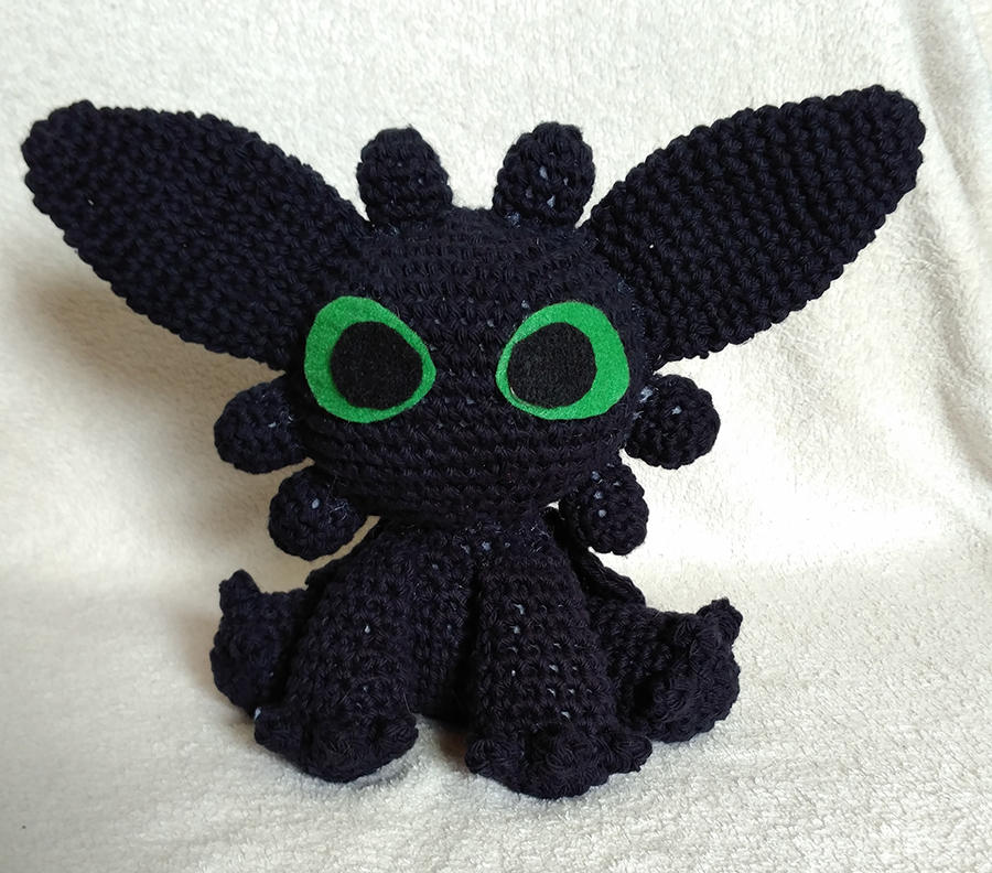 Macrame Toothless Toothless Amigurumi Plush by Riggochet on DeviantArt