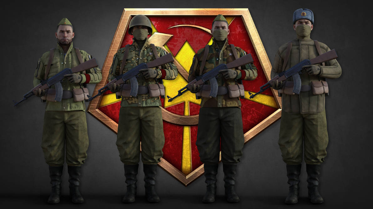 Red Alert: Soviet Rifleman (4 Variations) by BloodBlade-BB on DeviantArt