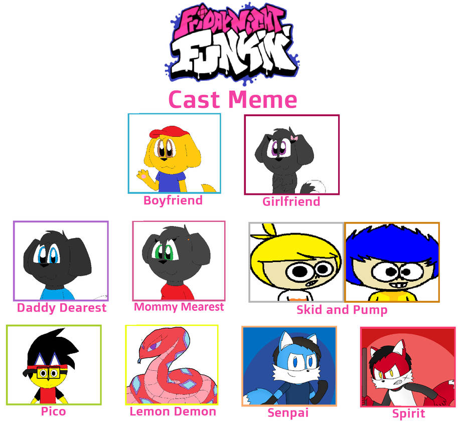 My own FNF cast by alexander1301 on DeviantArt