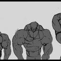 WIP YCH Slow muscle growth sequence