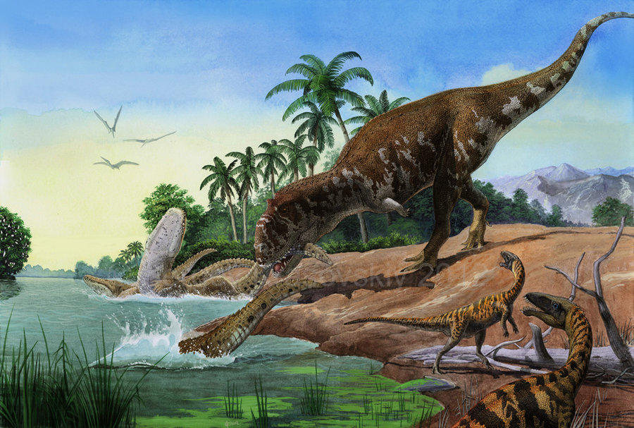 Majungasaurus in Madagascar