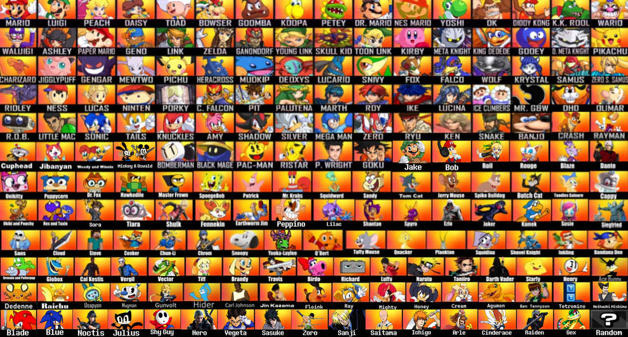 Super Smash Bros Crusade CMC DX Roster by sgd1329 on DeviantArt