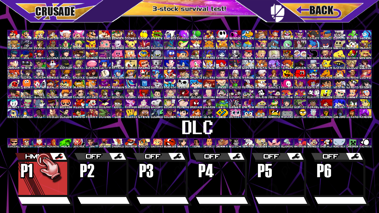SSBC Legacy XP Roster + DLC Characters on roster by sgd1329 on DeviantArt