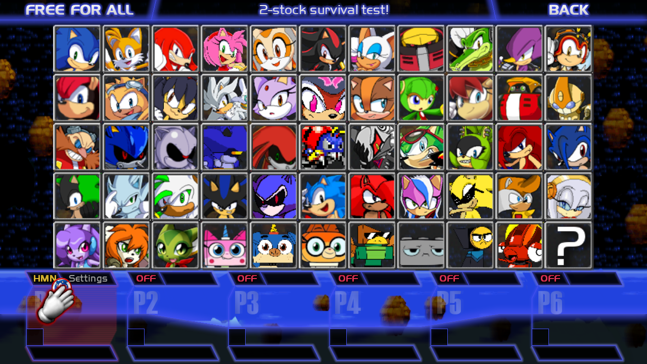 Sonic Fan Roster Sonic Smash Bros Crusade Roster by sgd1329 on DeviantArt