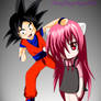 Goku and Lucy Chibi