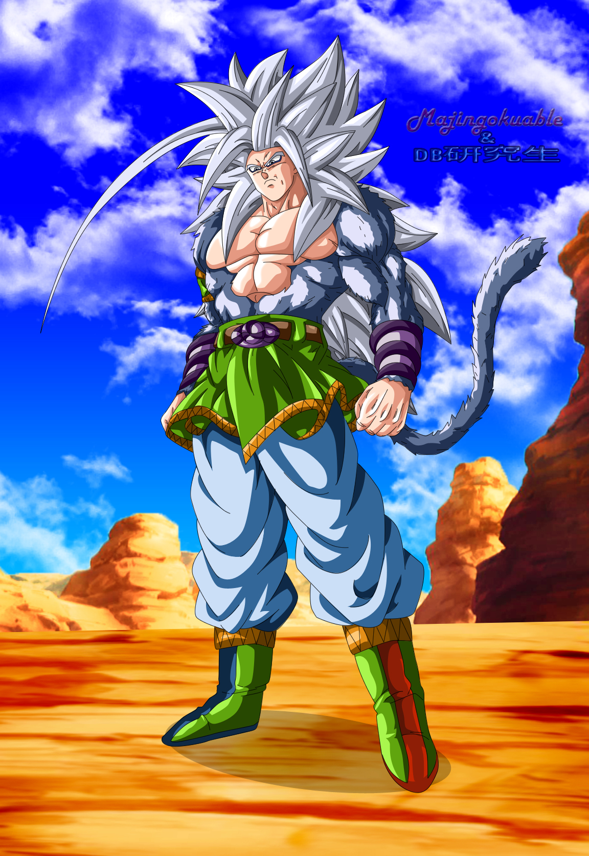 SSJ5 EOZ Goku (by me) : r/dbz