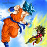 Goku SSGSS vs Goku SSJ4