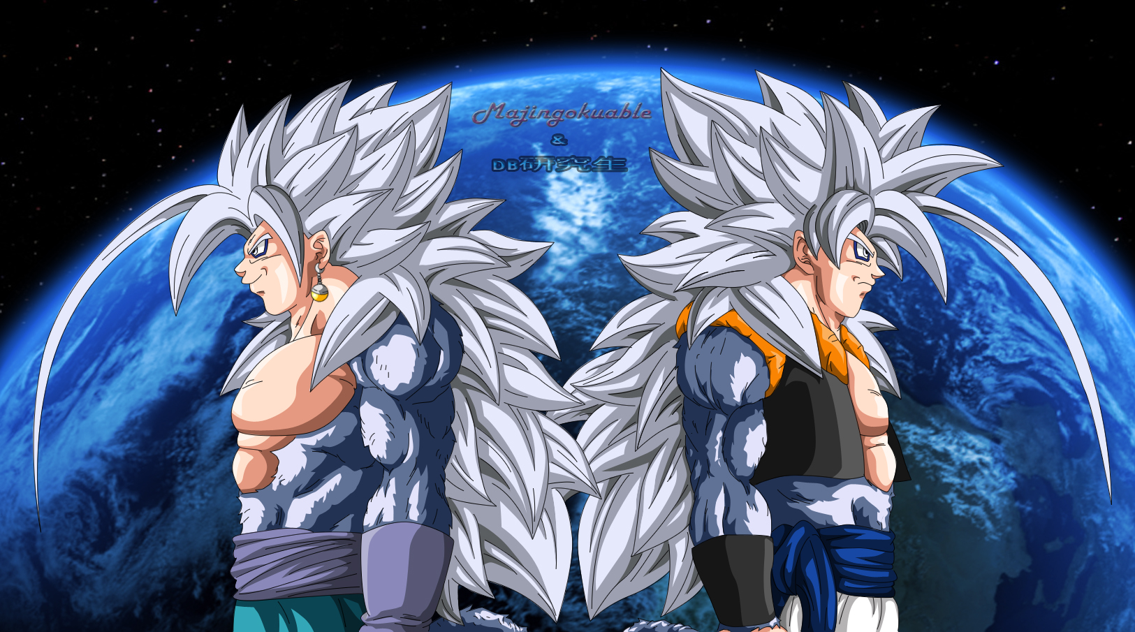 Vegetto y Gogeta SSJ5