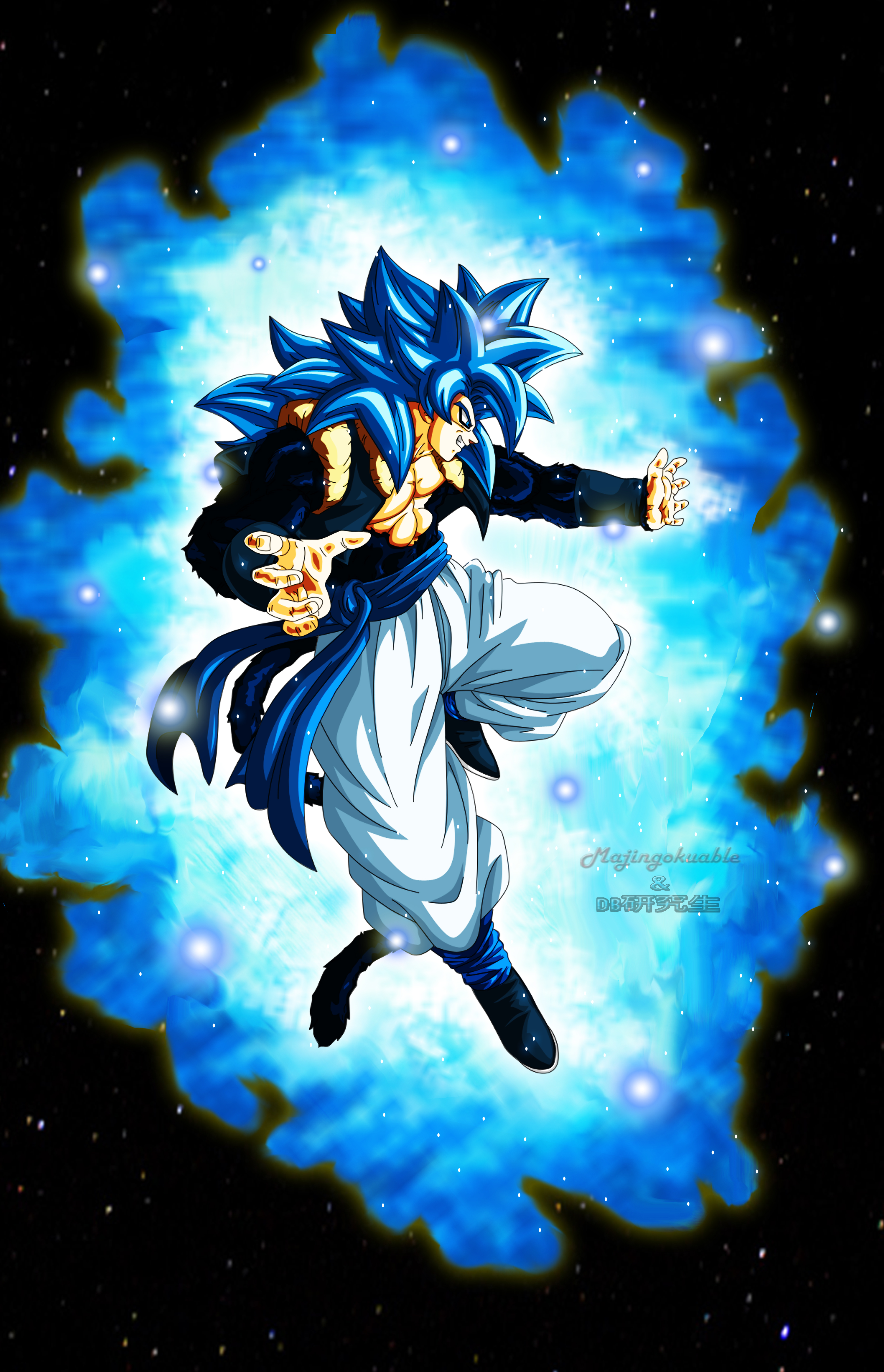 Gogeta Super Saiyajin 4 Blue by NarihiCharm on DeviantArt