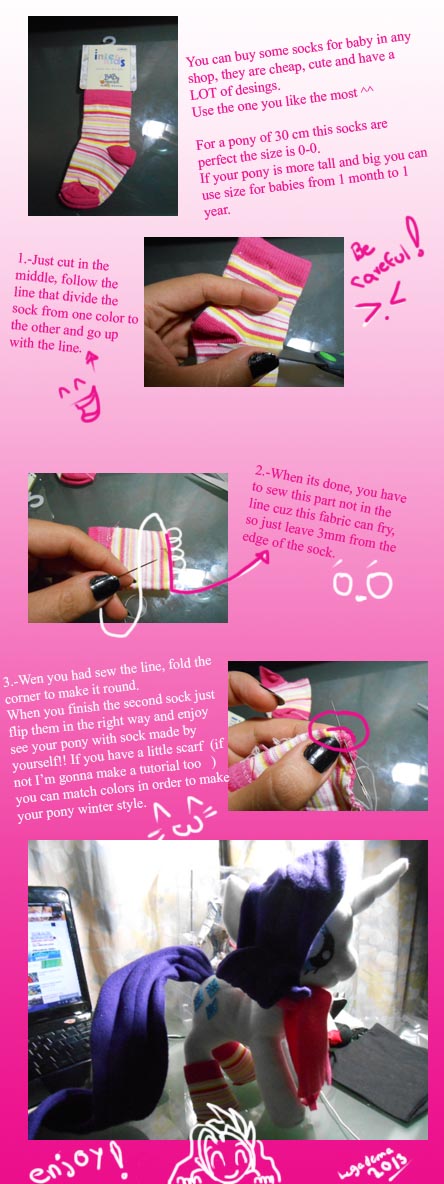 EASY way to make socks for your pony