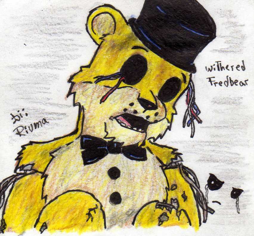 Golden freddy (withered fredbear) by Meshal1899 on DeviantArt