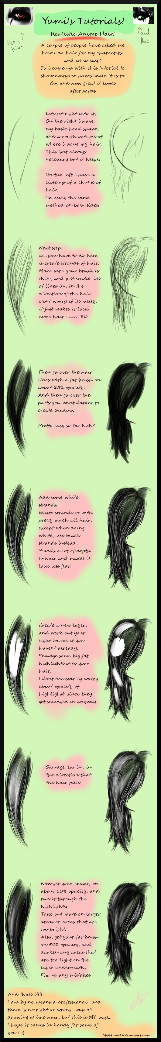 Realistic Anime Hair Tutorial