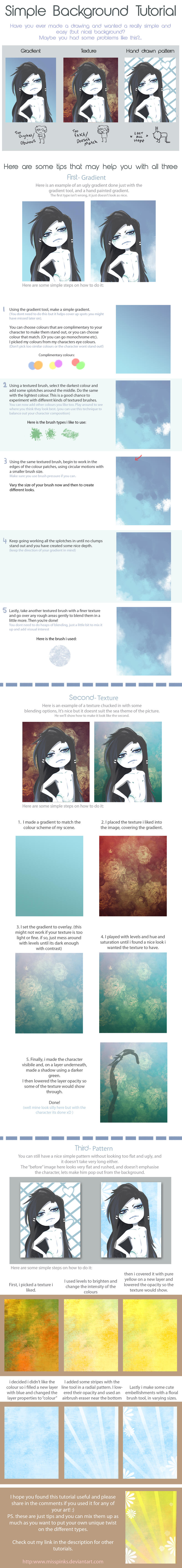 Tutorial Simple Backgrounds By Misspinks On Deviantart Tutorial Simple Backgrounds By Misspinks On Deviantart