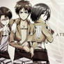 Attack on Titan - Eren/Levi/Mikasa