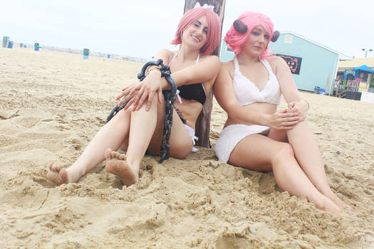 Virgo and Aries Visit the Beach (Fairy Tail)