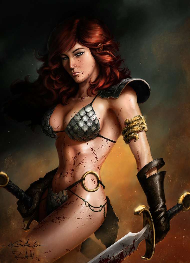 Red-sonja-in-scale-armor-and-gaunlet-photo-u1