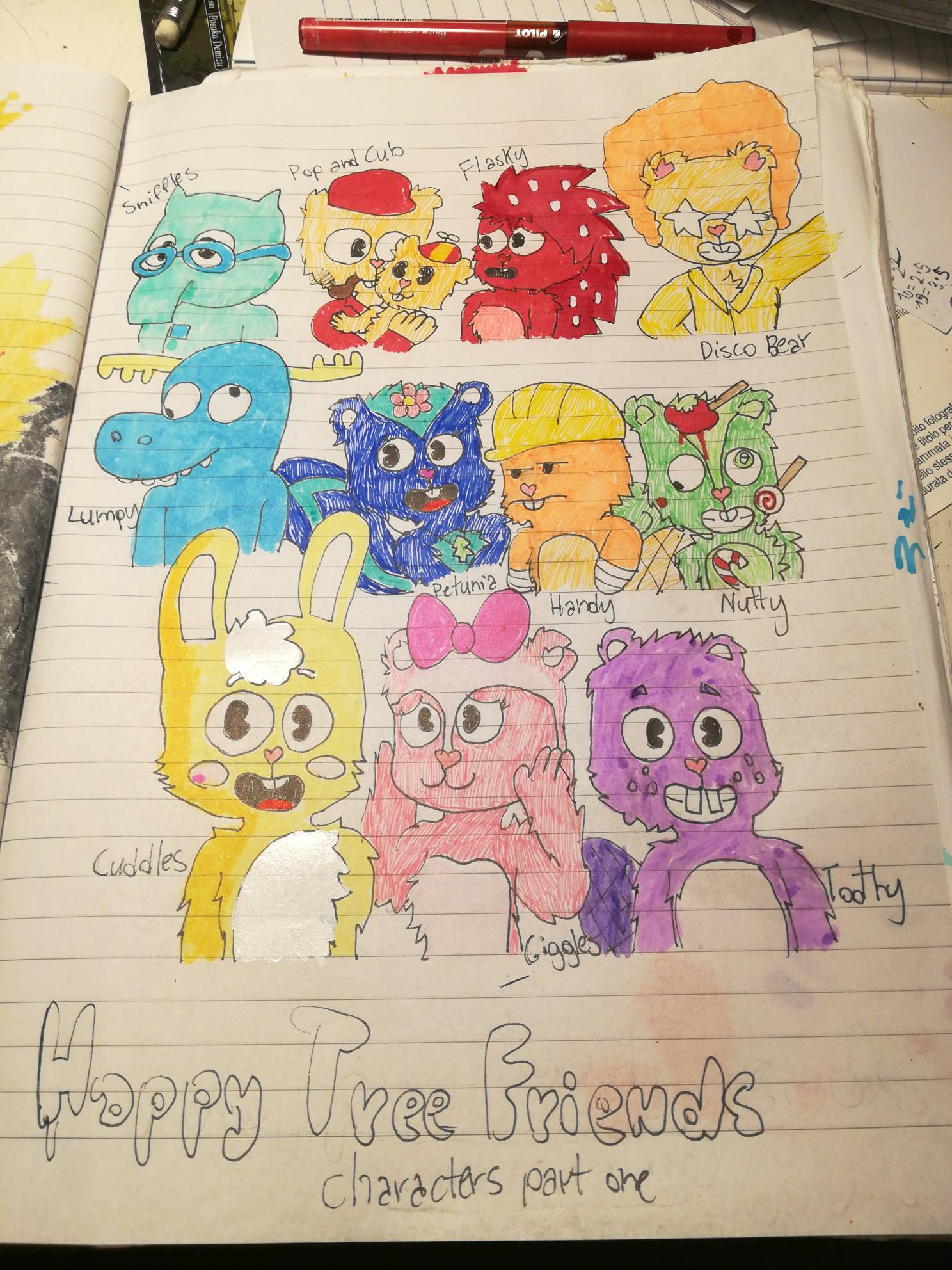 happy tree friends characters (part 1) by maryandflowers on DeviantArt