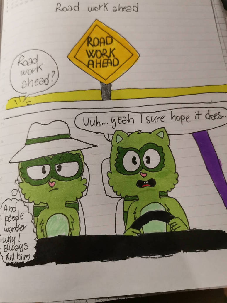 (HTF) road work ahead (vine) by maryandflowers on DeviantArt