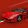 Ferrari F40 illustration